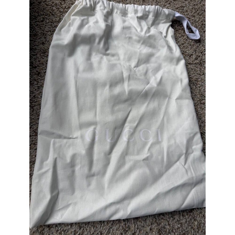 Gucci ivory Canvas‎ Drawstring Dust Bag Storage 12 x 17"